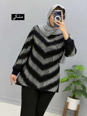 بلوز یقه گرد ویسکوز شانا کد 205603