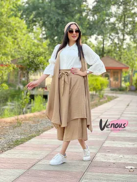 ست سه تیکه شومیز ژیله دامن