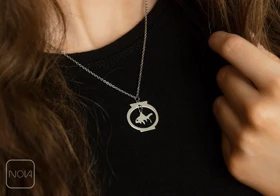 گردنبند استیل ماهی