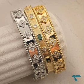 بنگل ونکلیف طرح طلا VanCleef-8519-L