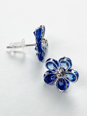 گوشواره کریستال گل