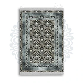 *جدید* فرشینه از جنس پارچه شانل مخمل ترک طرح فانتزی برند دفه کد 1759