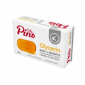 صابون گلیسیرین شفاف نوزاد و کودک پینو بیبی 100 گرم