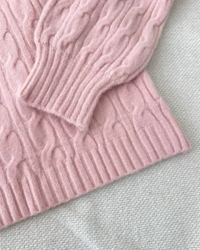 پلیور بافت یقه اسکی زنجیری کد 5120