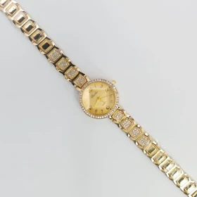 ساعت مچی زنانه باوک Baoke نگین‌دار با موتور کوارتز (طلایی)