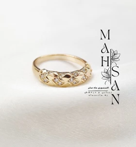 انگشتر زنانه ژوپینگ طرح طلا سایز9