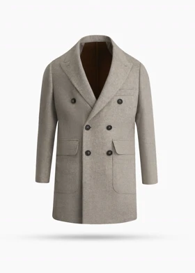 پالتو دبل برست پشمی 2520301