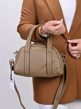 کیف دستی/دوشی زنانه بنو مدل رویا کد BENO 5075 (نسکافه ای تیره)