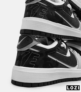 کفش مردانه و زنانه سفید طوسی یشمی NIKE AIR JORDAN