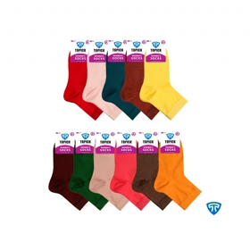 جوراب نیم ساق رنگی نانو زنانه تاپیک