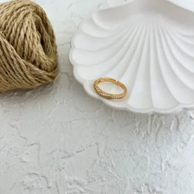 انگشتر زنانه طرح حلقه جواهری با درخشش بی‌نظیر