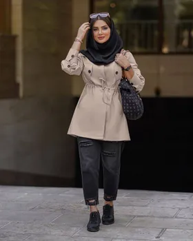 مانتو دانشجویی مدل پامچال کد 2048