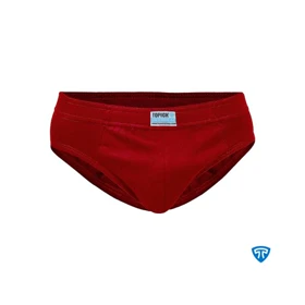 شورت اسلیپ پنبه کش لیفه ای (تک عددی) زرشکی