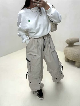 شلوار کارگو 2 کاره جیب پاکتی