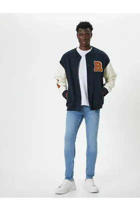 شلوار جین Skinny Fit - Michael Jean 5WAM40165ND