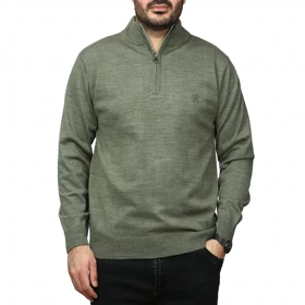 پلیور بافت نیم زیپ ماراتن مدل 1719853