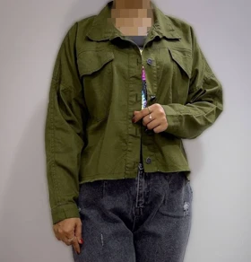 کراپ کت کتان رنگی کد 50110