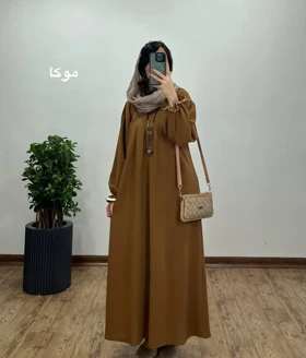 مانتو عبایی بلند رایلی 9 با کد 3681