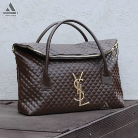 کیف بزرگ وای اس ال YSL Tote Bag A02 (قهوه‌ای)