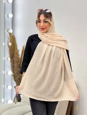 شال پلیسه شاین دار شکوفه