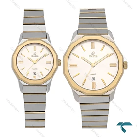 ساعت ست داتیس D8816GL دورنگ طلایی Datis-6922-S