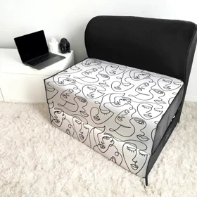 کاناپه تخت شو یک نفره مینیمال پرتره مدل M1118