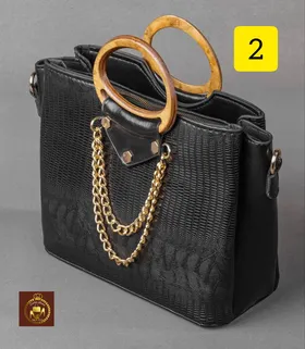 کیف دستی زنانه دسته چوبی مجلسی کد :2839