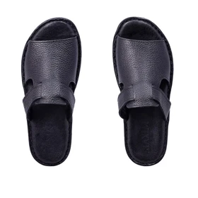 صندل طبی چرم طبیعی ماکسیم مدل کمند blk