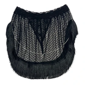 شورت زنانه مدل دامنی خال‌خالی