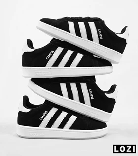 کفش کتانی مردانه مشکی ADIDAS Campus