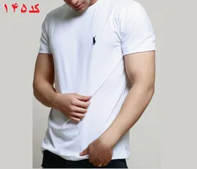 تیشرت یقه گرد polo رنگ سفید
