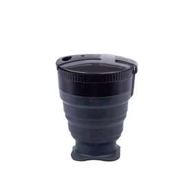 لیوان تاشو سیلیکونی LIFE CAMP (مشکی)