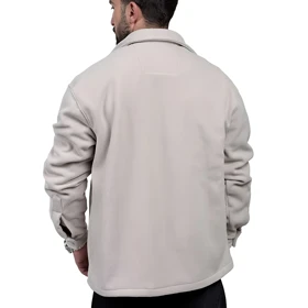 پیراهن مردانه کتی سفید مدل ساده