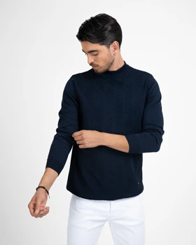 ام کی کالکشن بافت mk-6332-navy-blue