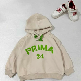 هودی بچه گانه کرم لاینردارطرح 24 PRIMA اورجینال