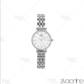 ساعت دنیل ولینگتون زنانه تمام سیلور ایندکس خطی اسمال 107130