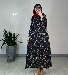 پیراهن مانتویی شکوفه 2