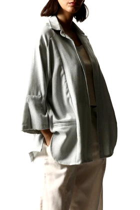 مانتو برش‌دار آستین چاک‌دار زنانه