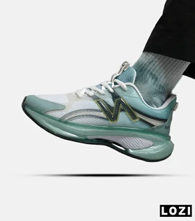 کفش کتانی مردانه و زنانه سفید طوسی سبز NEW BALANCE More Trail v3
