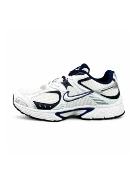 کفش کتانی مردانه رانینگ مدل نایکی V5 سفید سرمه ای Nike V5