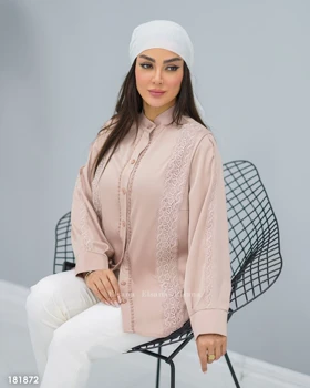 شومیز ساتن گیپوری