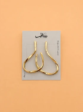 گوشواره دفرمه طلایی