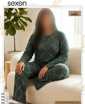 بلوز و شلوار بیگ سایز زنانه sexen کد 40941