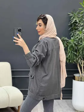 مانتو کتان شش جیب نما