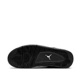 کتانی نایک جردن4 بلک کت مشکی Nike Air Jordan 4 Retro Black Cat sneakers