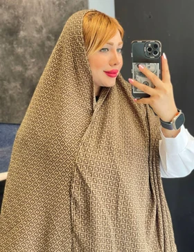 شال پلیسه طرحدار ماندانا کد : L175