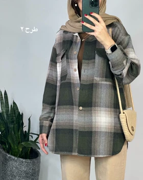 مانتو چهارخونه گلبرگ 1