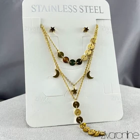 نیم ست سه لاین ماه و ستاره 10195