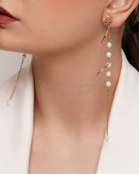 گوشواره آویز مرواریدی ژوپینگ