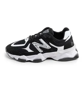 کفش اسپرت New Balance مردانه مشکی لژدار بندی چرم مصنوعی